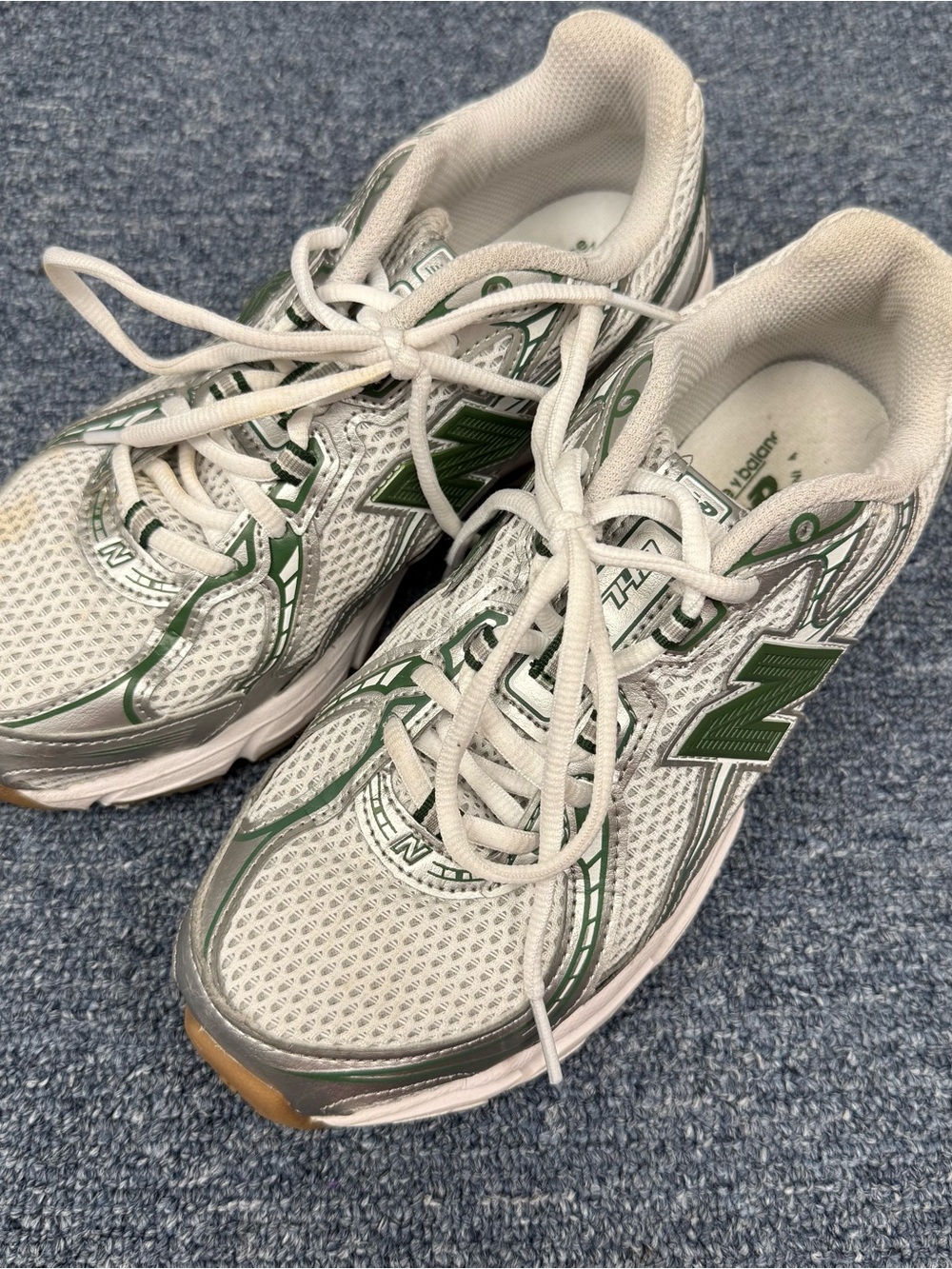 Women’s New Balance 740v2 White Marsh Green Sneakers